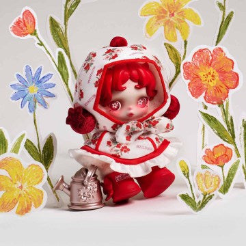 Skullpanda - Amid Flowers Plush Doll Pendant