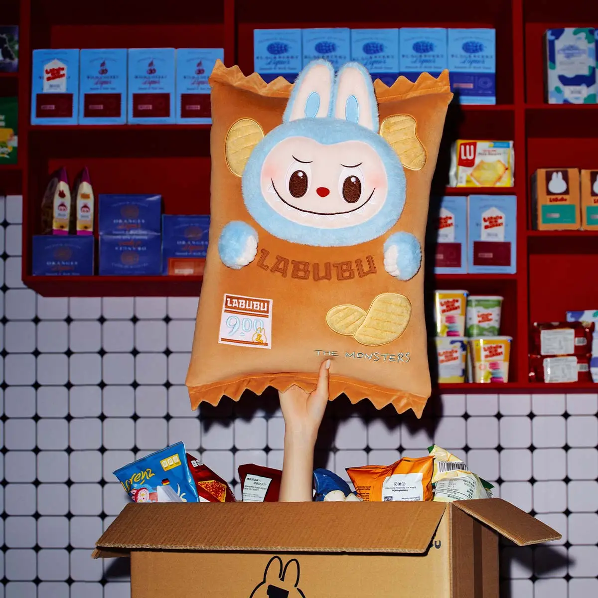 Labubu The Monsters - Wacky Mart Series Pillow (Chips)