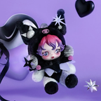 Skullpanda x Kuromi Plush Pendant