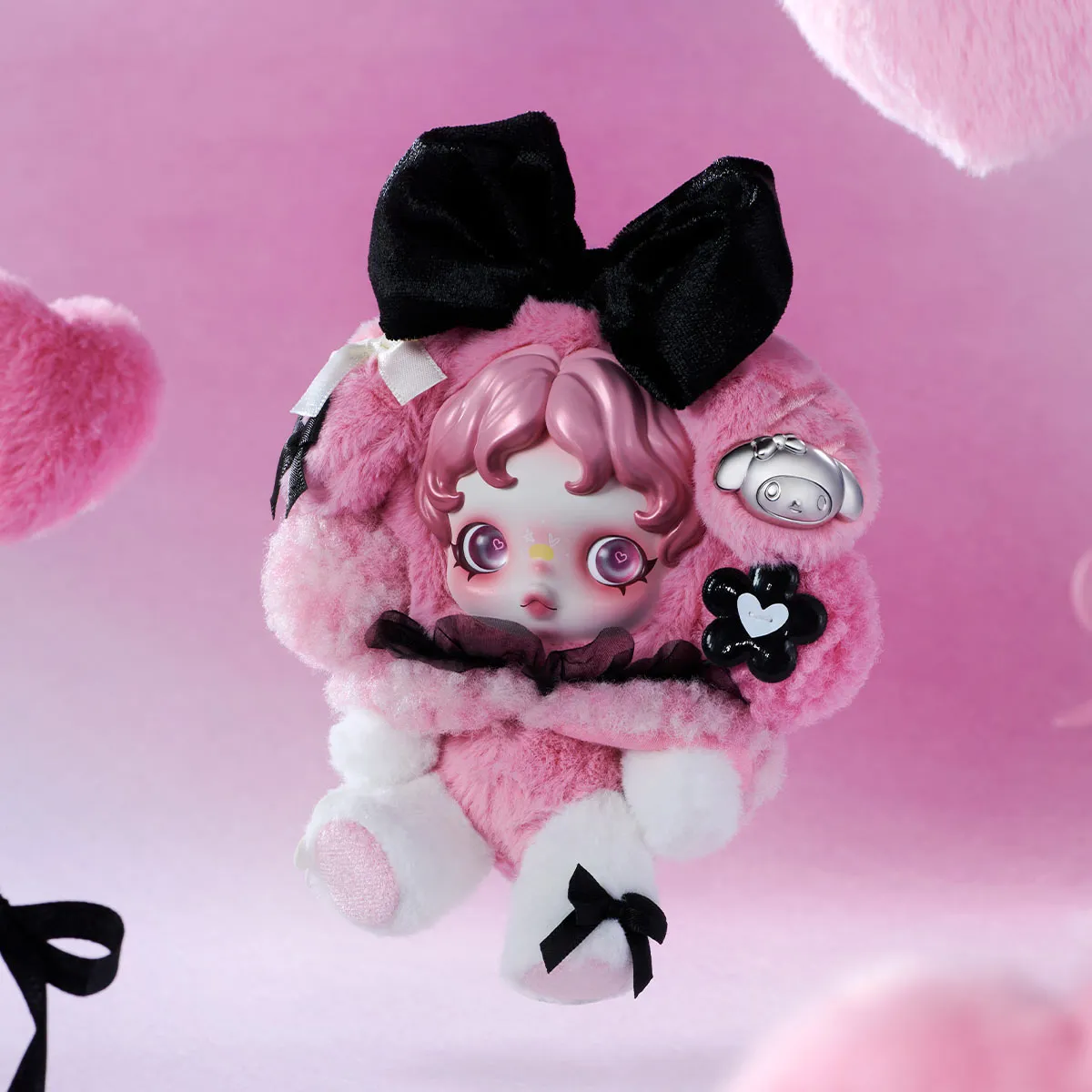 Skullpanda x My Melody Plush Pendant