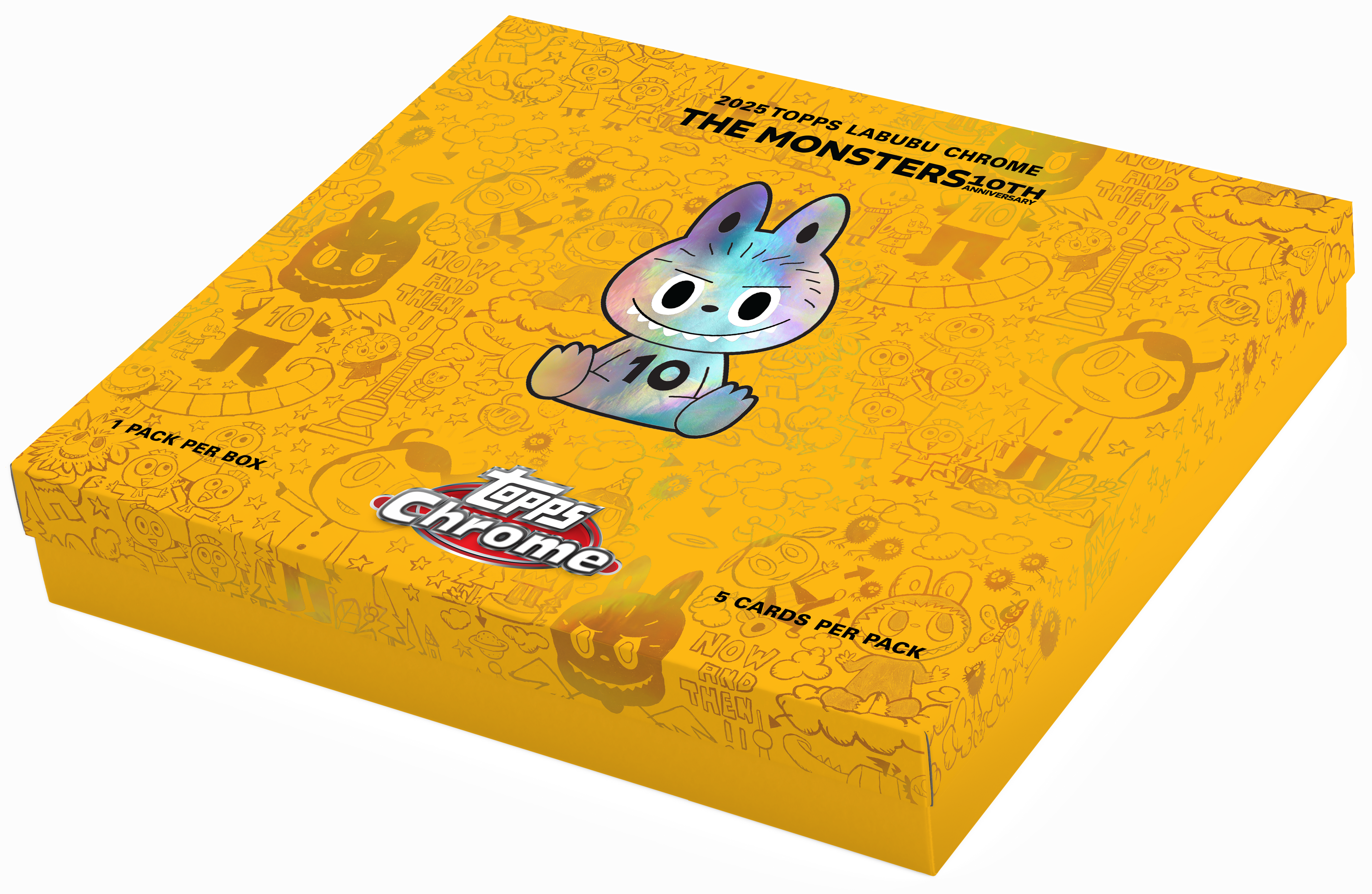 The Monsters - 2025 Topps The Monsters Labubu Chrome Anniversary Hobby Box