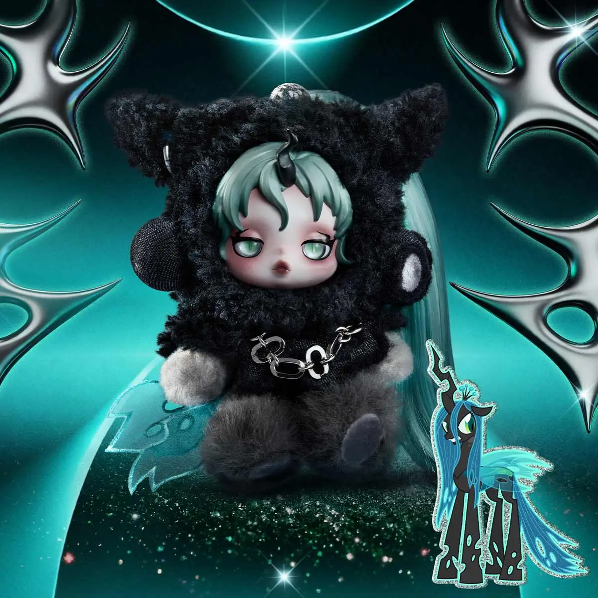 Skullpanda x My Little Pony Plush Pendant